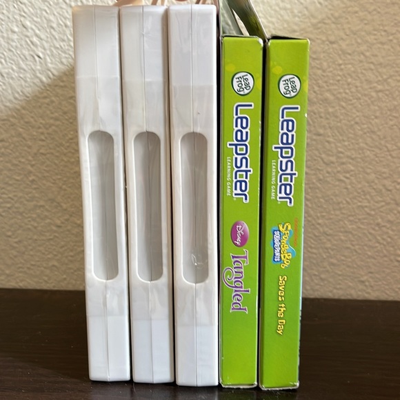 NIB Leapfrog Leapster Learning Games Disney SpongeBob Scooby - Picture 7 of 7